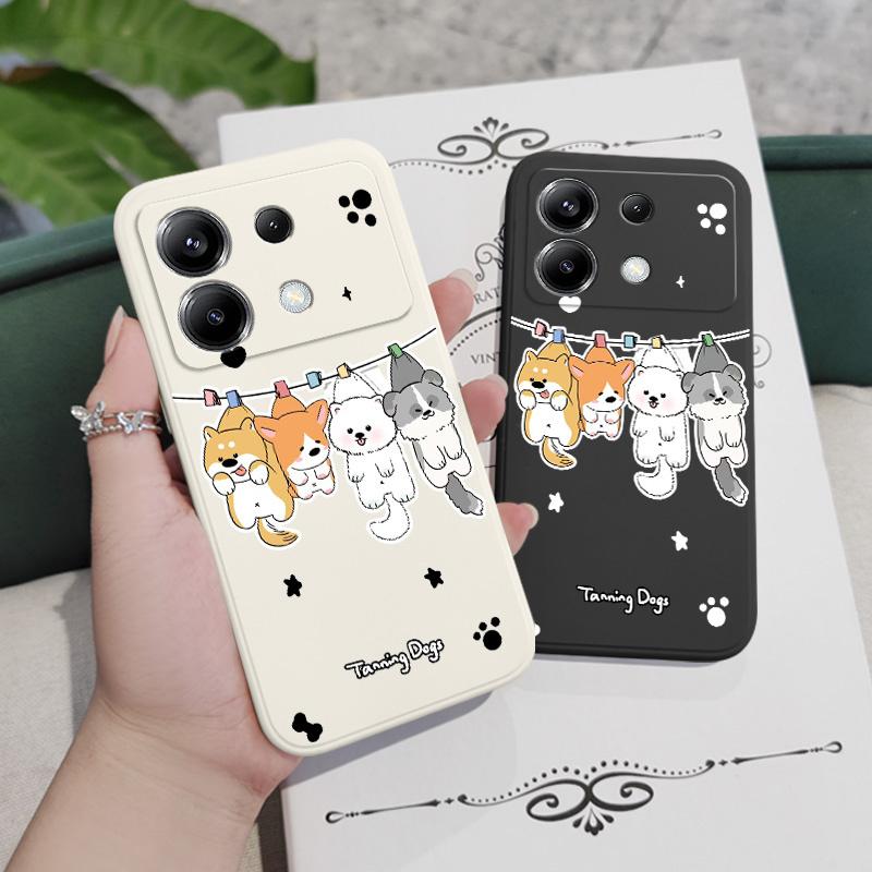 Hanger Dog Phone Case For Xiaomi Poco F7 X7 X6 F6 M6 M5 M5S F5 X5 F4 X4 M4 F3 M3 X3 Pro Ultra 4G 5G GT Silicone Cover