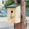 DIY Birds Nesting Box Wooden Bird Breeding Nest Pigeon House Bird House  Outdoor