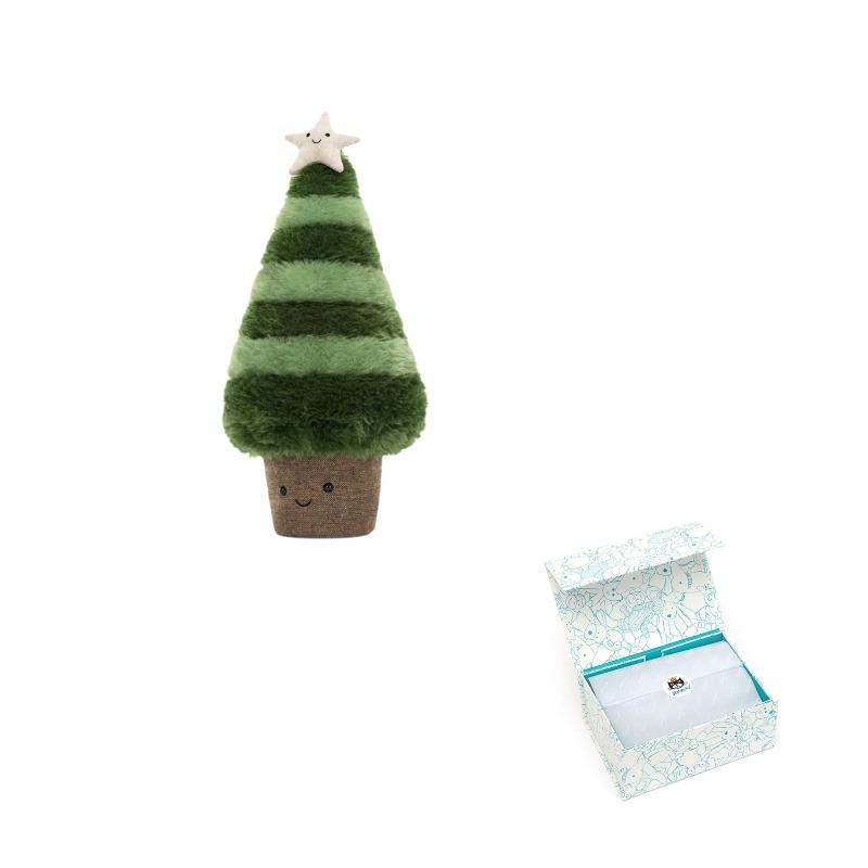 JELLYCAT Рождественская серия Практичная Норвежская ель Большая Милая Кукла Плюшевая Кукла Высотой 45 см