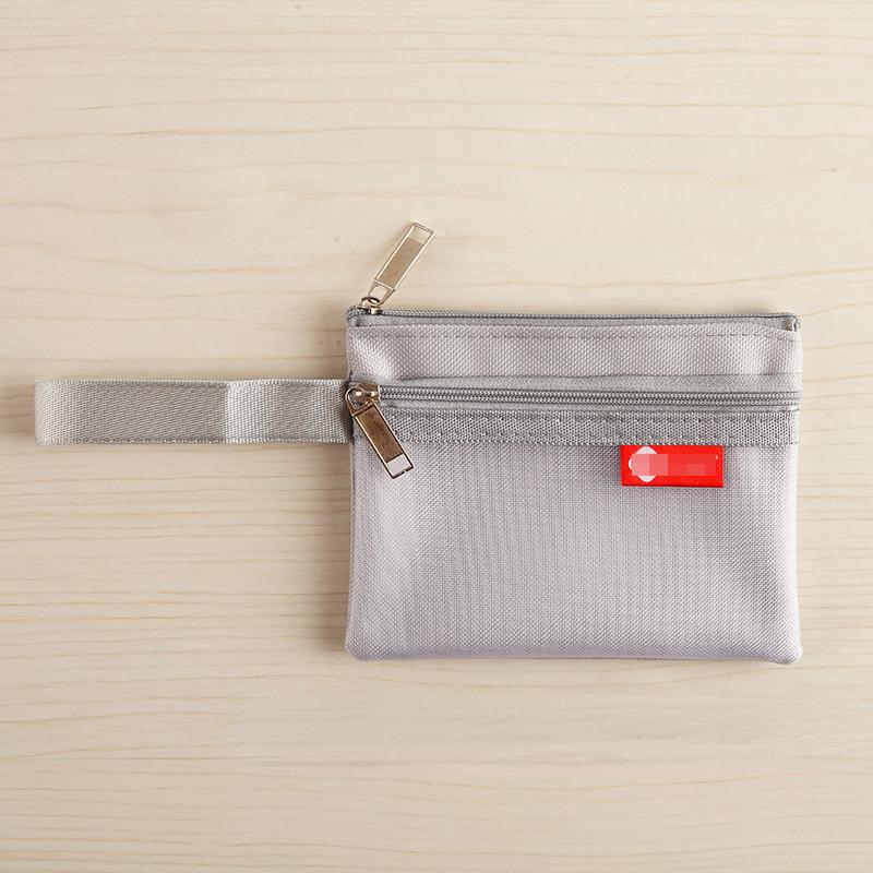 Transparent Nylon Mesh Pencil Pouch Toiletry Carry Pouch Portable Organizer Sticker Tape Accessories