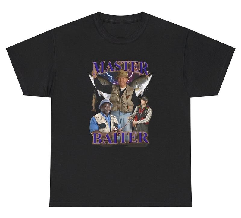 Master Baiter Fishing Unisex T-Shirt Funny Inappropriate Fisherman Fishing Ironic Tee Graphic Tee
