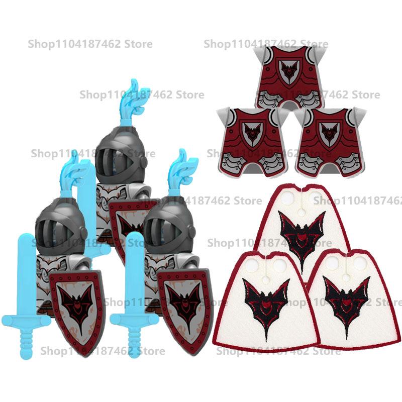 Средневековый Военный Замок Рыцарь Армия Набор Строительные Блоки Зеленый Дракон Воин-волк Война Роз Боевой Конь Оружие Кирпичные Игрушки