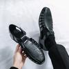Brand's New Men's Summer Oversized Breathable Sandals Retro Pointed Men's Trend Hollowed Out Comfortable Leather Shoes