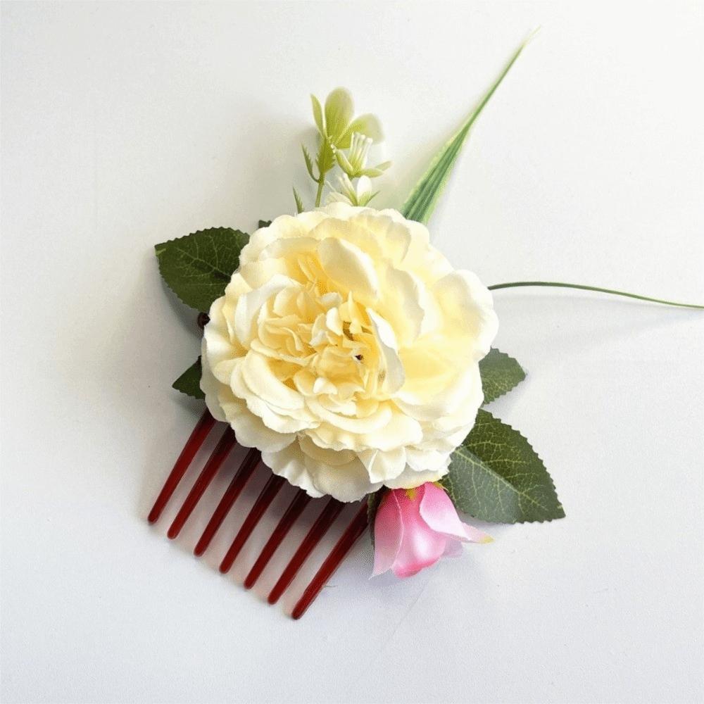 Bohemian Flower Hair Comb Hair Clip Wedding Bride Accessories  Water Splashing Festival