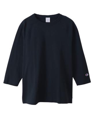 Рукав реглан Тяжелый круглый вырез T1011 Dry Touch Круглый корпус Характеристики Рукав реглан Сделано в США ВМС S [Champion] 3/4 Футболка T-11 3/4