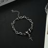 Fashion Exquisite Zircon Star Charm For Women Men Punk Style Star Silver Color Chain Adjustable Bracelet Jewelry Accessories