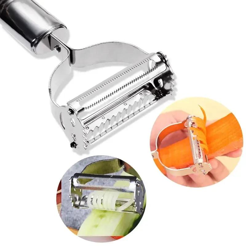 2in1 Stainless Steel Potato Cucumber Carrot Grater Peeler Vegetables Fruit Peeler Vegetable Slicer High Quality Kitchen Tool