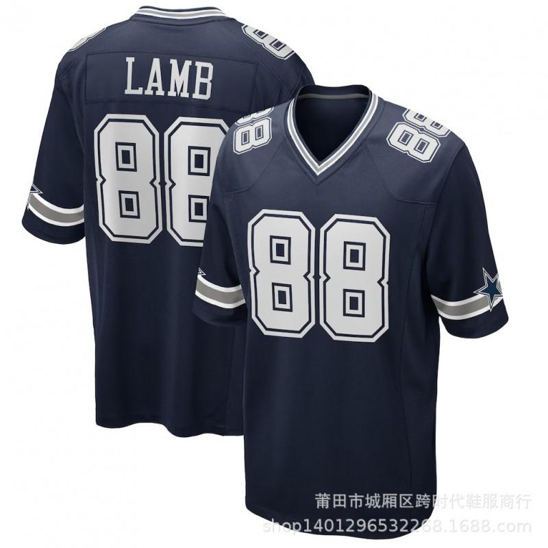 Dallas Cowboys Football Jersey 11 Parsons 4 Prescott 88 Lamb Team Sports Fan Apparel