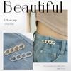 Simple Detachable Pants Clips Adjustable Waist Buckle Nail-free Metal Pins Button For Girls Jeans Waist Tightener