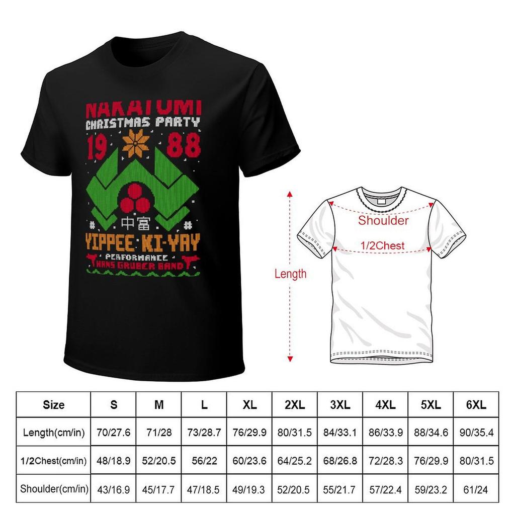 Nakatomi Christmas Party TShirt Personalized tshirt new edition anime figures mens t shirts