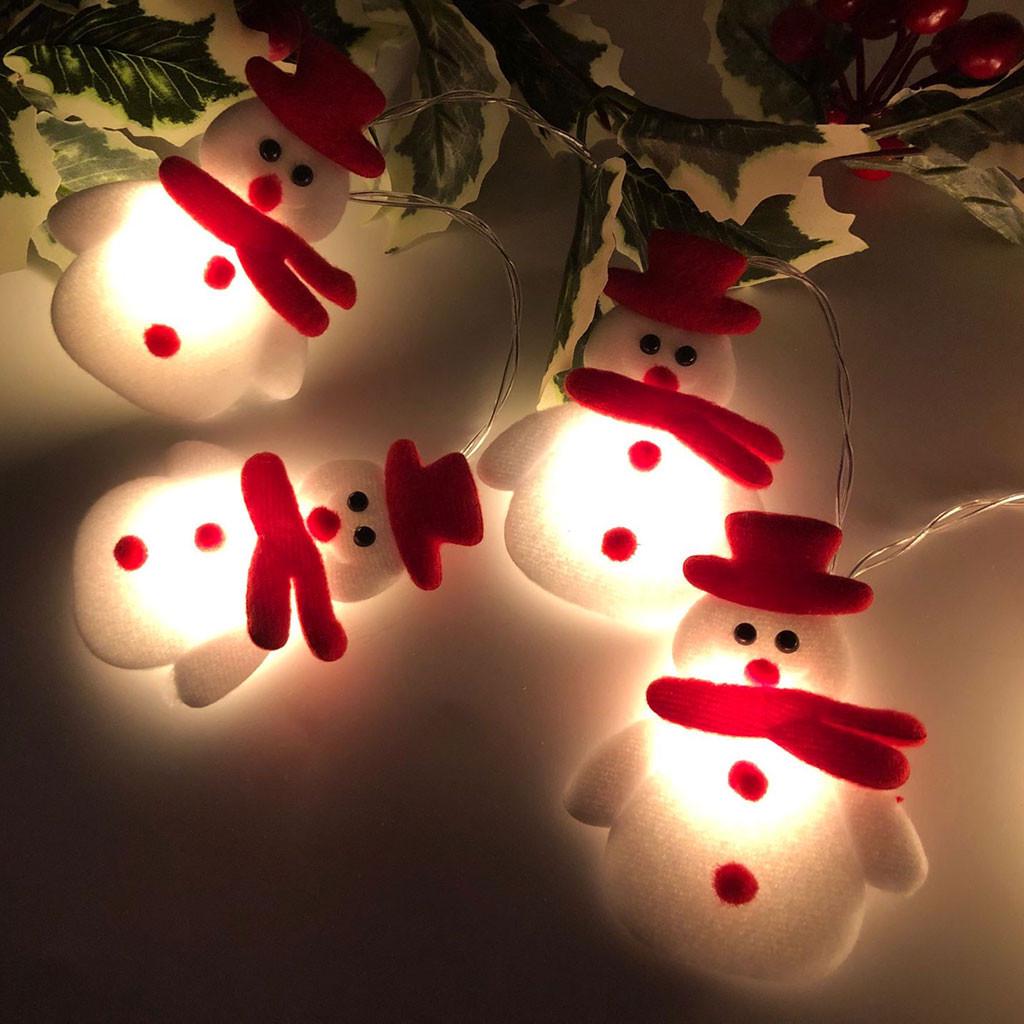 LED Christmas Snowman Strings Christmas Tree Holiday Party Decoration