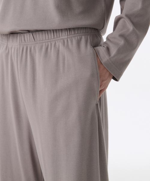 Musinsa Standard Хлопковый модальный комплект пижамы с воротником- Henley и длинным рукавом [Отправка из Кореи] 100% Оригинал