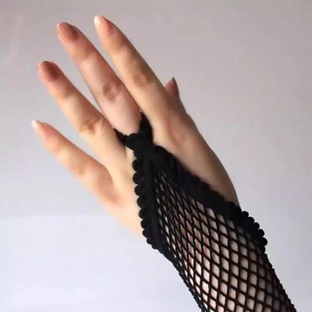 Women Fashion Fishnet Fingerless Long Gloves Leg Arm Cuff Party Wear Fancy Dress for Womens Sexy Beautiful Arm Warmer