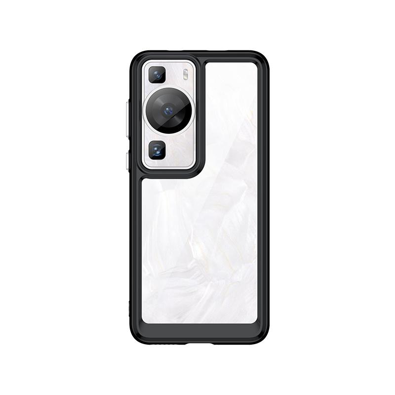 Для Huawei P60 Pro Чехол Чехол Huawei P60 P 60 Pro Capas Прозрачный бампер Ударопрочный Цветная рамка Прозрачные Fundas Huawei P60 Pro