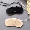 Halter Sunglasses Storage Clip Pu Leather Eyeglasses Case Fashion Glasses Storage Bag  Female