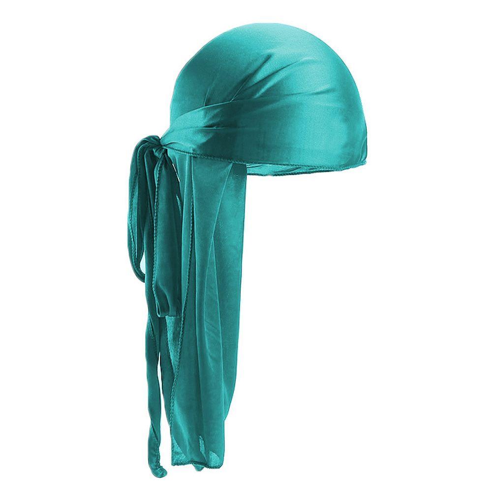 Men Women Elastic Cancer Head Scarf Pre-Tied Headwrap Turban Hijab Bandana Pirate Hat Silk Durag