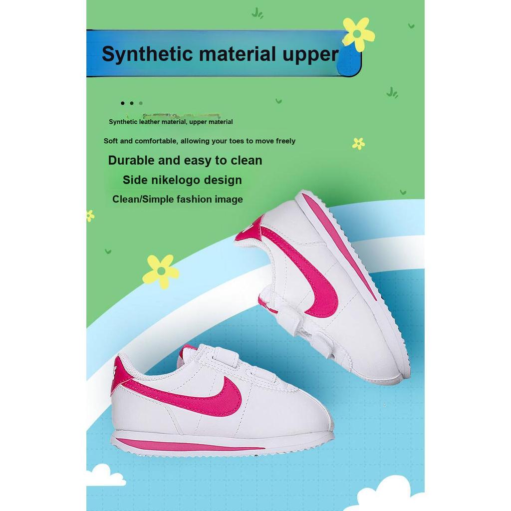 Nike Кроссовки Cortez Basic SL TDV White Pink Prime Baby 904769-109