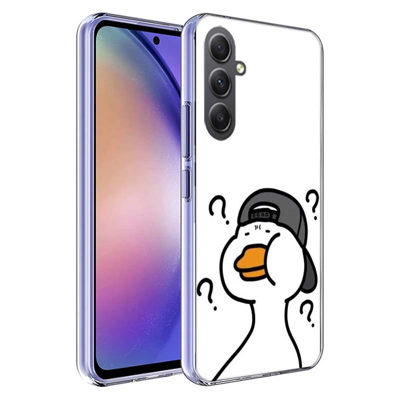 Cute Cartoon Duck Phone Case for Samsung A17 A37 A57 A07 A16 A26 A36 A56 A06 A02S A12 A22 A32 A52S A04S A14 A24 A34 A54 A03 A13