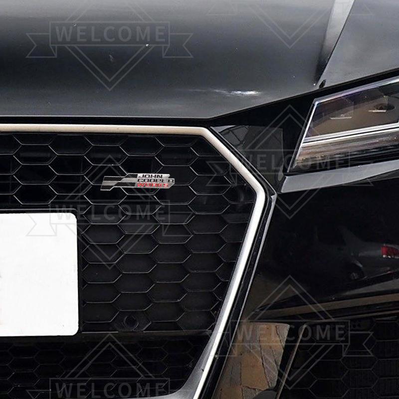 3D Наклейки на Автомобиль John Cooper Works Значок Решетки Радиатора Значок на Кузов Декаль на Багажник Для Mini Cooper S ONE J01 U25 F57 R53 R55 R56 R58