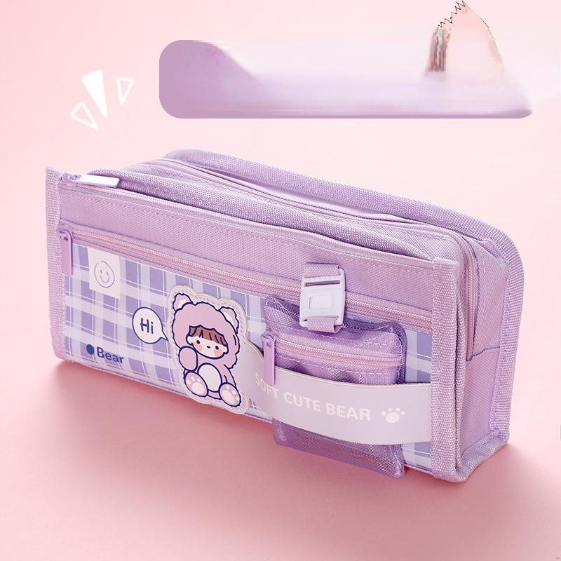 1 Pcs Pencil Bag Pencil Box Cute Bag Korean Stationery Back To School Pencil Bag Cute Pencil LXY