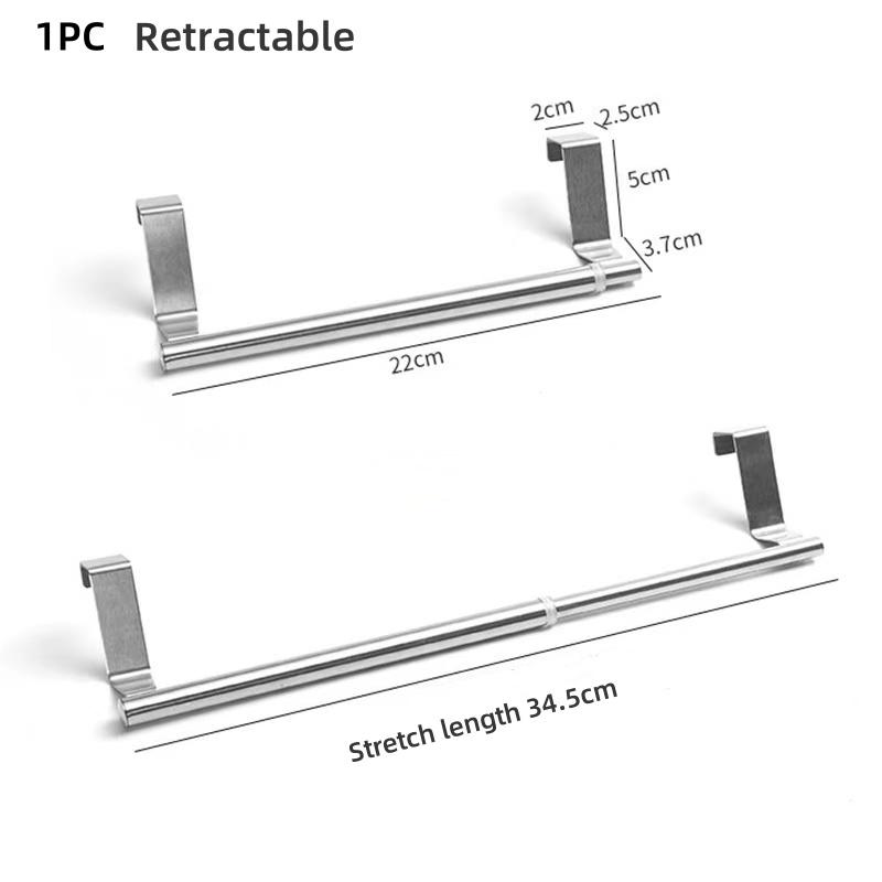 Полотенцесушитель из нержавеющей стали, вешалка для кухонного шкафа, держатель для тряпок, полка для хранения полотенец в ванной, домашний органайзер