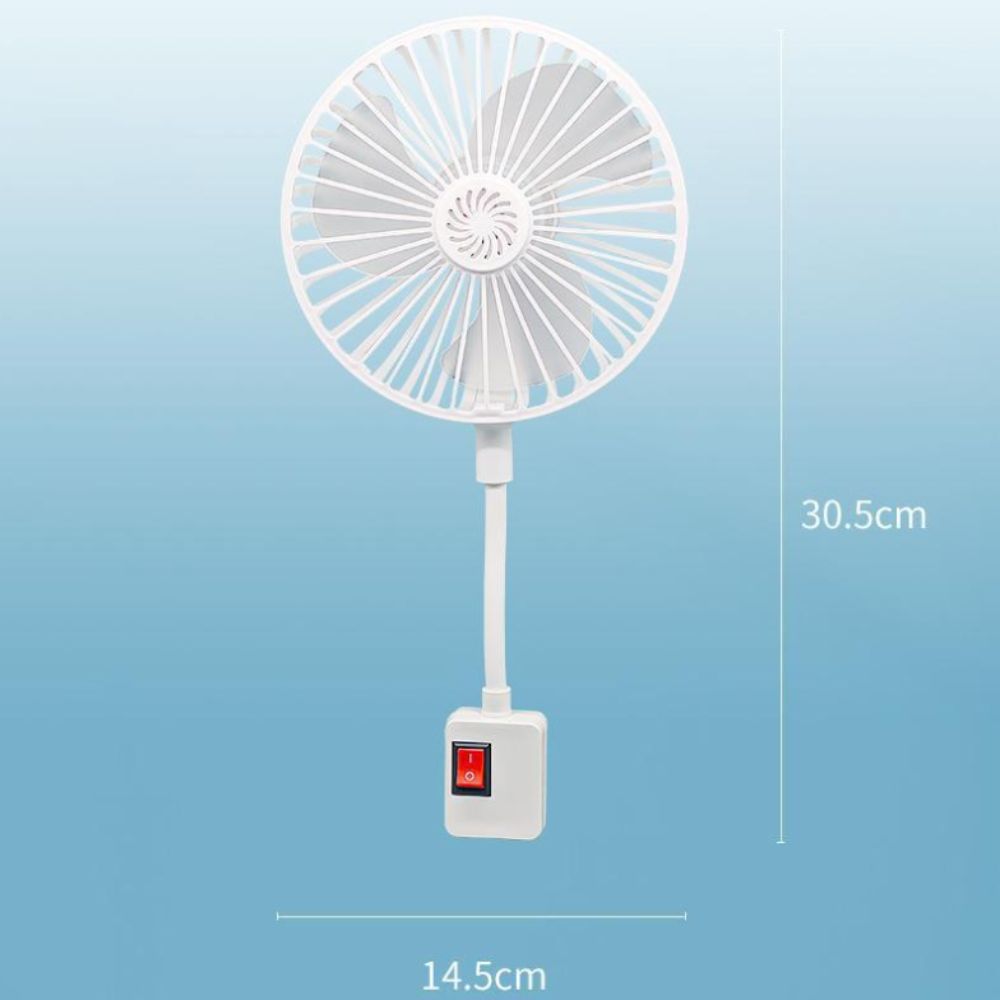 Space Saving Socket Fan 3-Prong Plug Design Quiet Operation Fan Energy Efficient Fan Summer Use