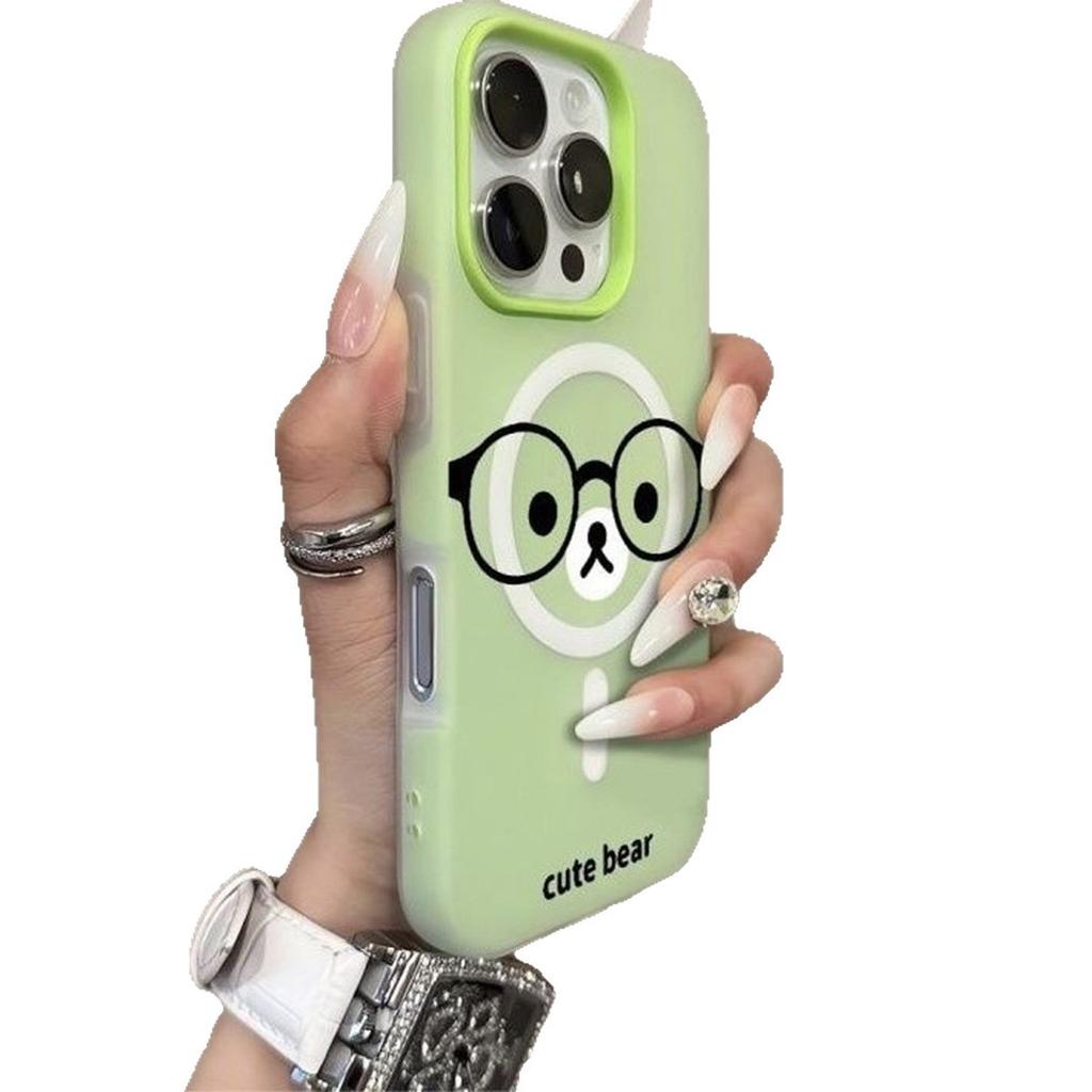 Magnetic Jelly Two-in-one Mobile Phone Case Frosted Transparent Mobile Phone Case Magnetic Simple for Apple 16pm Fashionable Mobile Phone Case