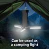 Перезаряжаемый уличный фонарь для кемпинга, палаточный фонарь, портативный складной фонарик, аварийный внешний аккумулятор, рабочий прожектор