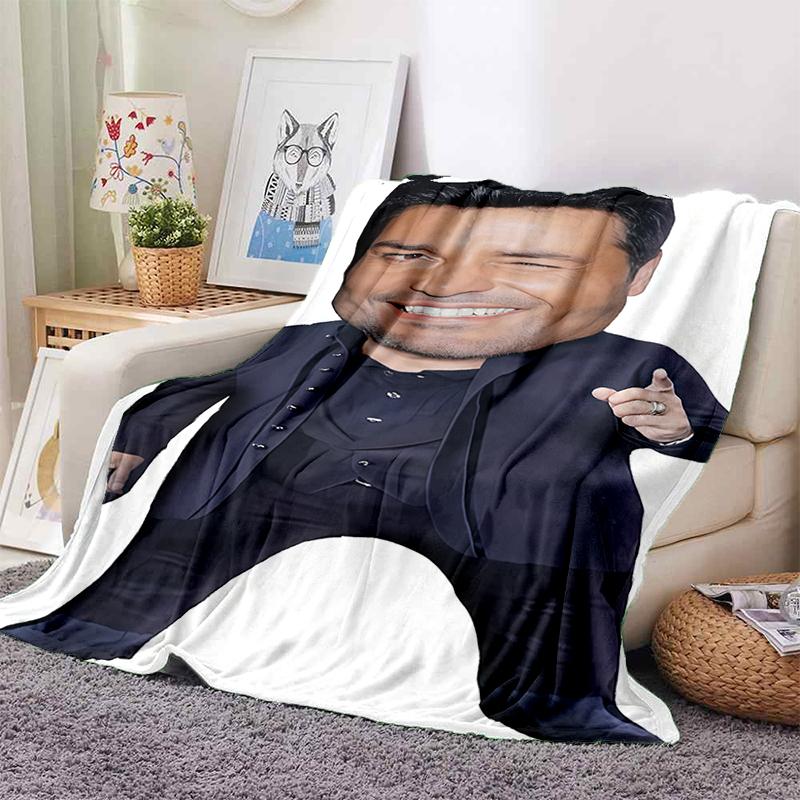 Chayanne 3D Print Puerto Rican Latin Pop Gift Blanket,Soft Throw Blanket for Home Bedroom Bed Sofa Travel Picnic Cover Kids