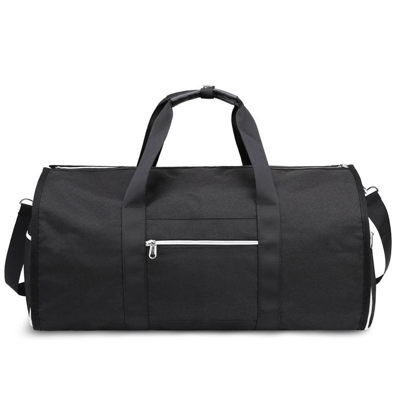 Geestock 2 In 1 Foldable Suit Travel Bag Garment Duffle Bag Large Capacity Business Travel Luggage Bag Weekender Bag For Men