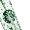 Starbucks Green Wilderness 473ml Double-Layer Glass Straw Tumbler