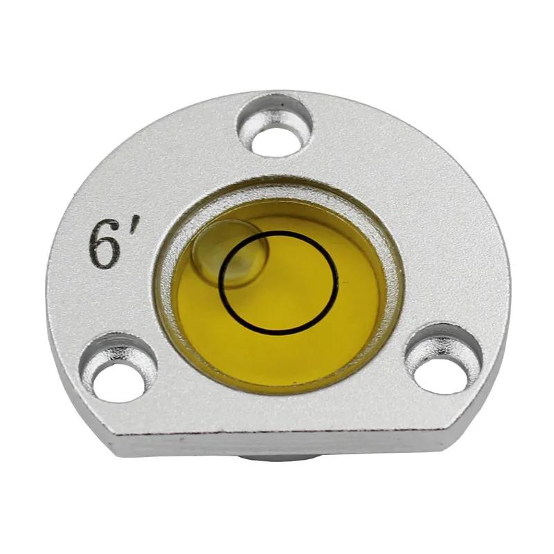 Semicircle Nivel Bubble Level for Total Station 6 Minutes Spirit Level Bead with 3 Mounting Holes Upper Flange Level instrument