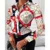 S-XXL Women's Printed Long-sleeved Shirt