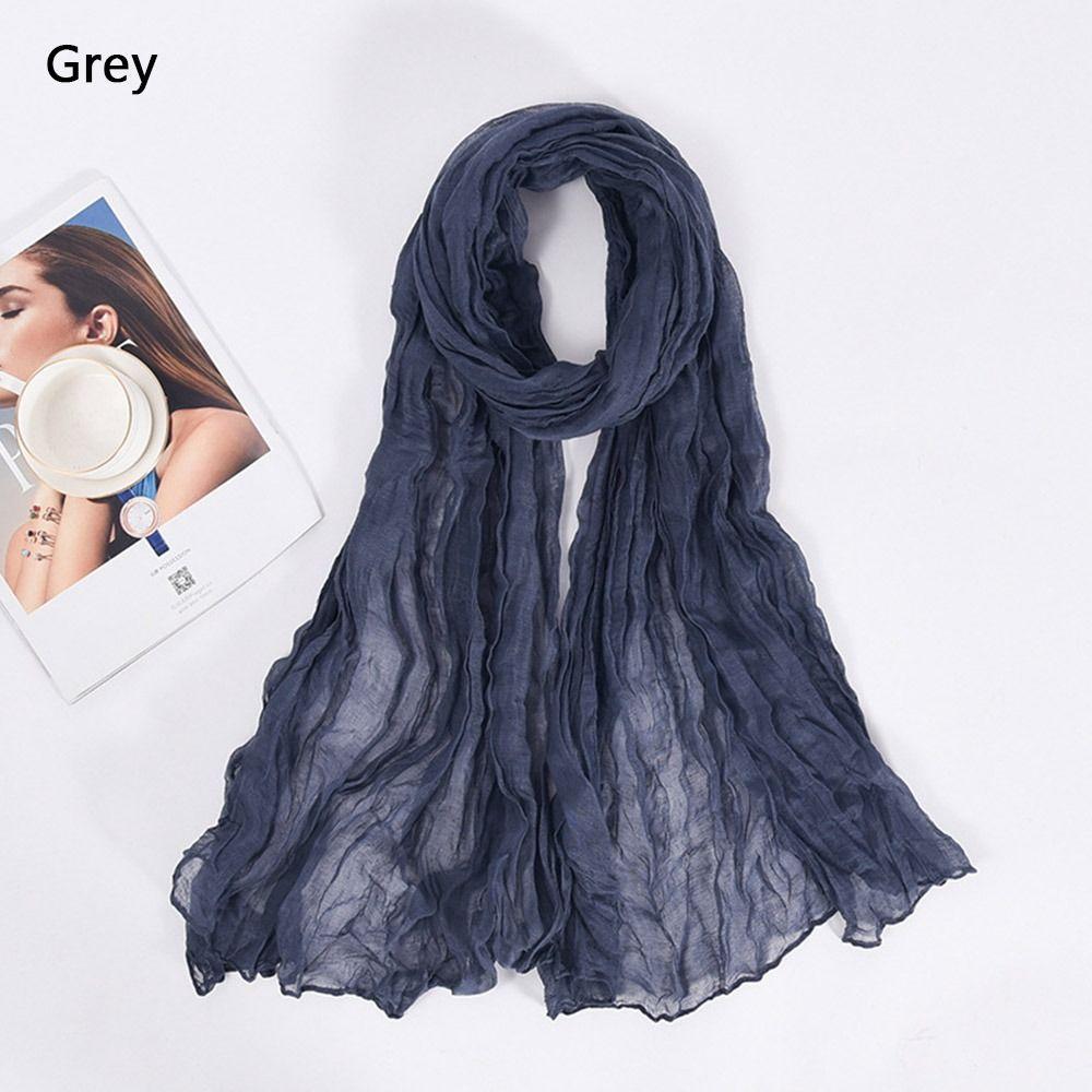 Sun Protection Shawls Soft Pashmina Summer Beach Scarves  for Women Men