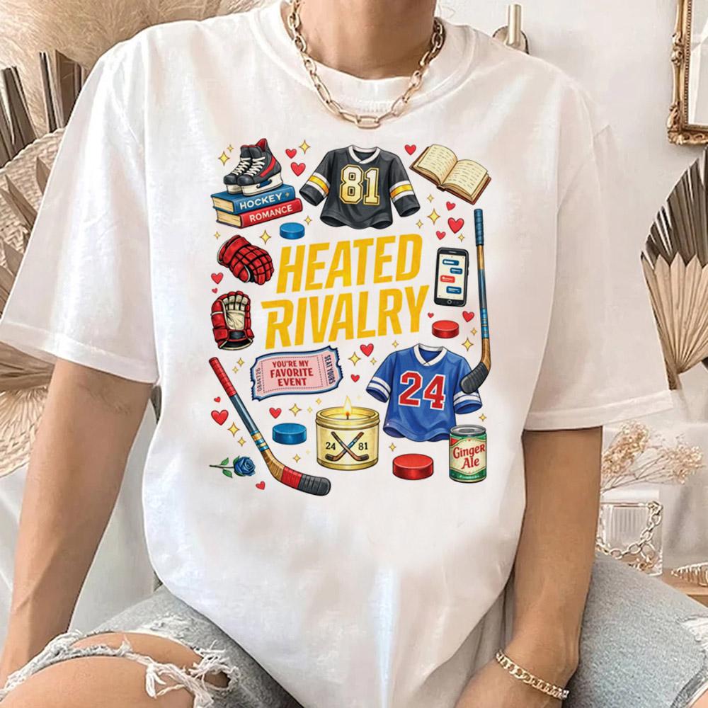 Горячая Хлопковая Футболка с Принтом 'Hot Heated Rivalry' для Женщин Графические Мультяшные Топы Готический Винтажный Футболка Модная Одежда Streetwear Y2k