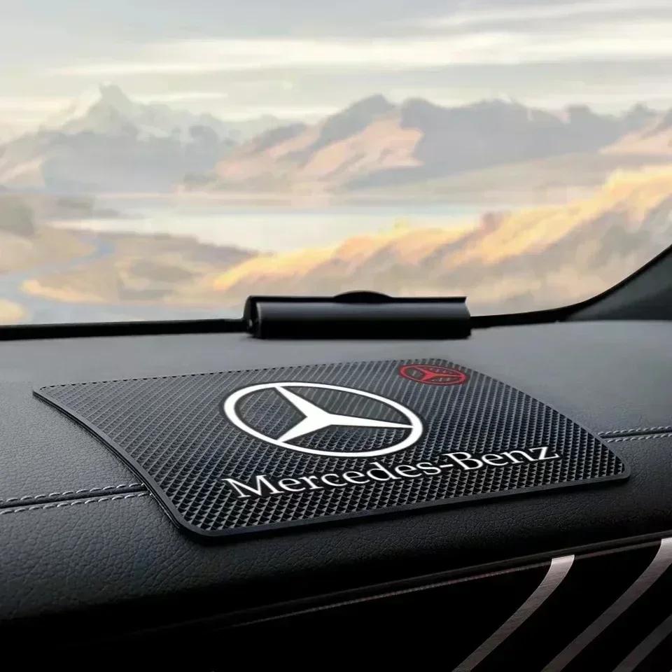 Vehicle Mobile Phone Non-Slip Pad Car Silicone Storage Mat For Mercedes Benz AMG W204 W205 W203 W211 W212 W213 W201 W210 W124 WGV9