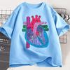 Heart Anatomy T Shirt Unisex Unisex Doctor Cardiologist TShirt Nursing Tees Causal Short Sleeve Round Neck Tshirt Clothing