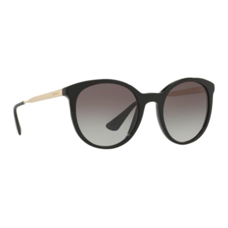 Prada Color Block Design Oval Sunglasses Women sunglasses Black PR17SSF