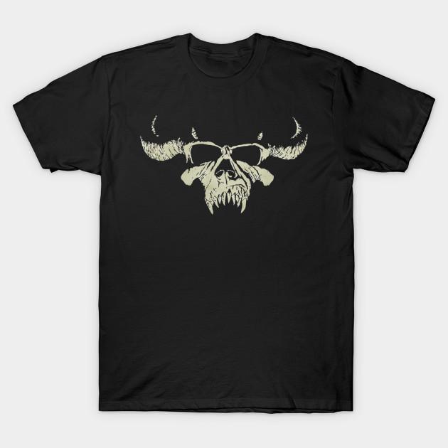 Asian Size Men Print T-shirt Danzig – I (1988) No-Cut Heat Transfer Print Cotton Tshirt