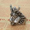 Retro Punk Men's Titanium Steel Cast Zodiac Sheep Shape Ring