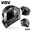 Full Face Motorcycle Helmet Flip-Up Modular Dual Lens DOT CCC Certified All Season Adult Unisex ABS