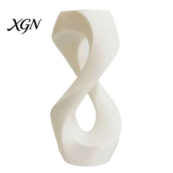 High End Shelf Decor Minimalist Abstract Sculpture, Modern Geometric Art Ornament, 3D Printed Sculpture Desktop Statue for Home Living Room