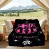 1PC F-C-B Football art Printed Soft Flannel Blanket Throw for Adult Bedroom Living Room Sofa Camping Travel Fan gifts Christmas Gifts