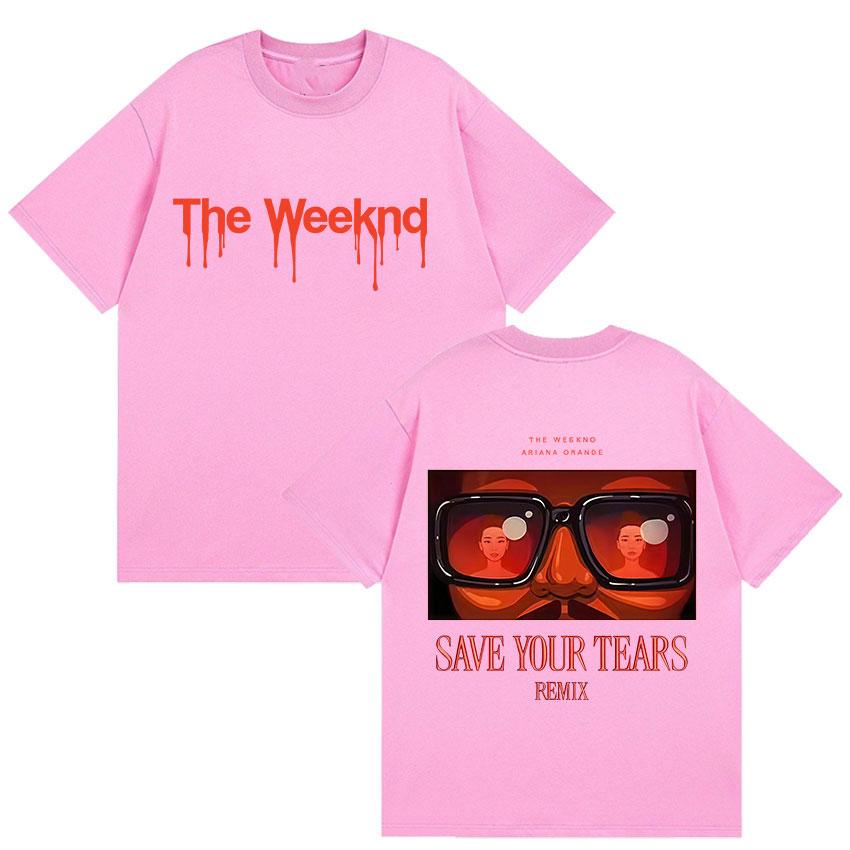 The Weeknd Ariana Orande Новый Альбом 2025 Графические Футболки Мужские Женские Винтажные Хип-Хоп Оверсайз Хлопковая Футболка Фанаты Уличная Одежда