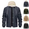 Men'S Loose Jacket Fashionable Multi Pocket Hooded Jacket