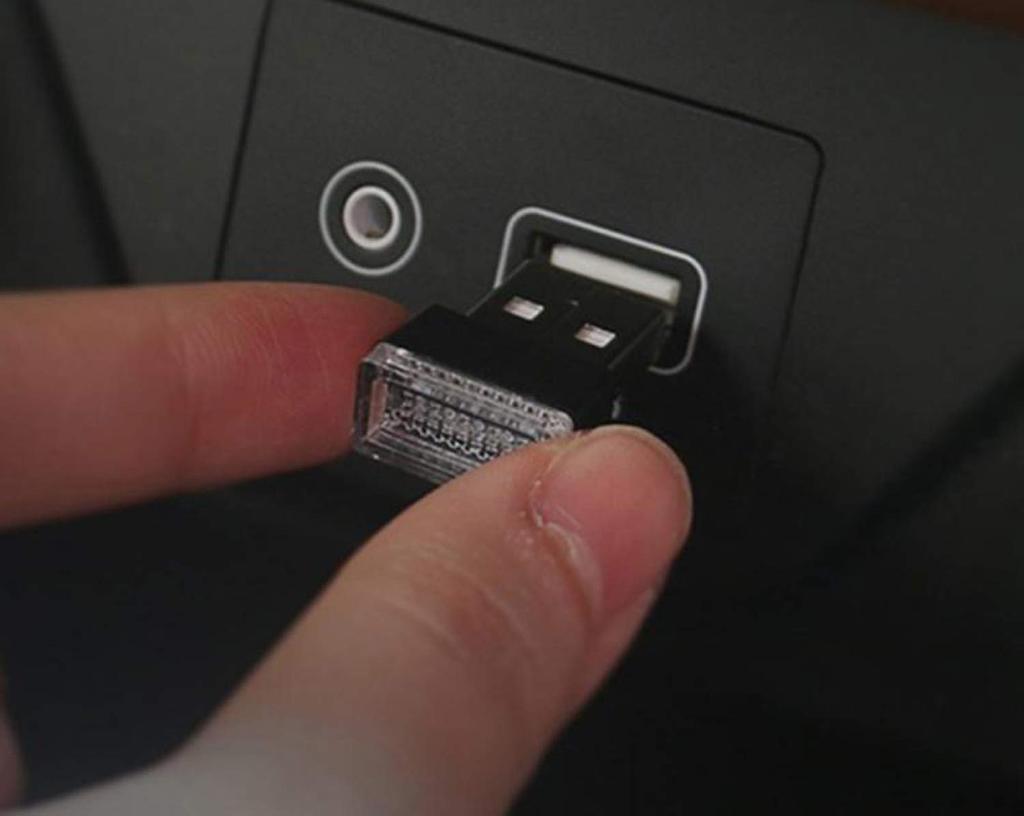 Audiophan USB Lights for Car Car Interior Lighting Illumination LED Blue 2 Pack