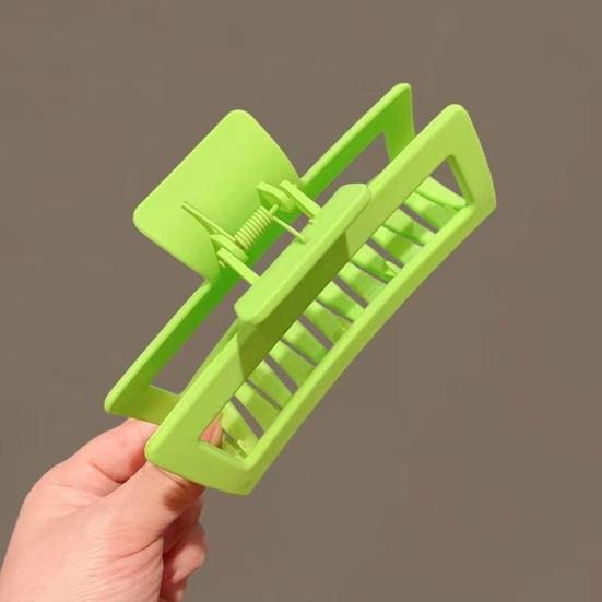 Женские заколки-акула, элегантные прямоугольные заколки для волос, нескользящие матовые пластиковые заколки, очень большие заколки-краб для густых волос и длинных аксессуаров для волос