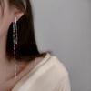 Серьги-кисточки из серебра 925 пробы, длинные асимметричные висячие серьги для женщин, модные свадебные украшения, подарок