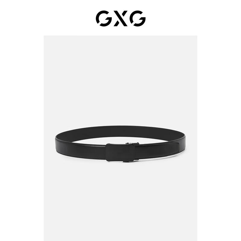 Мужской ремень GXG из натуральной кожи с автоматической пряжкой