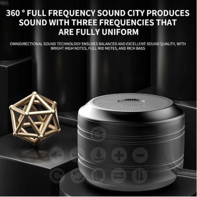Портативный беспроводной Bluetooth-динамик с аккумулятором большой емкости может воспроизводить музыку в течение длительного времени во время альпинизма и велотуров